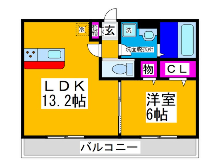 間取図 ル・フルーレ