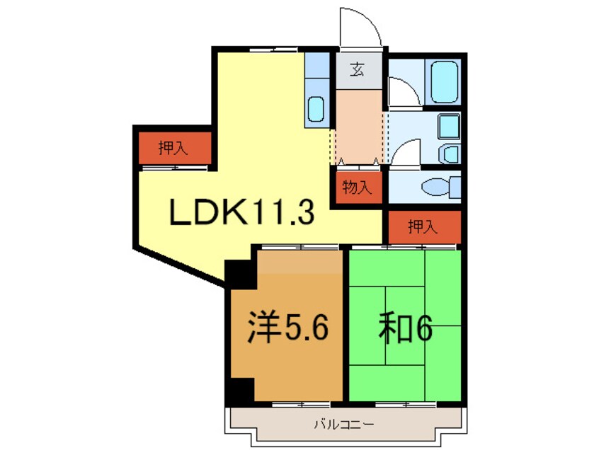 間取図 タウンハウス熊内