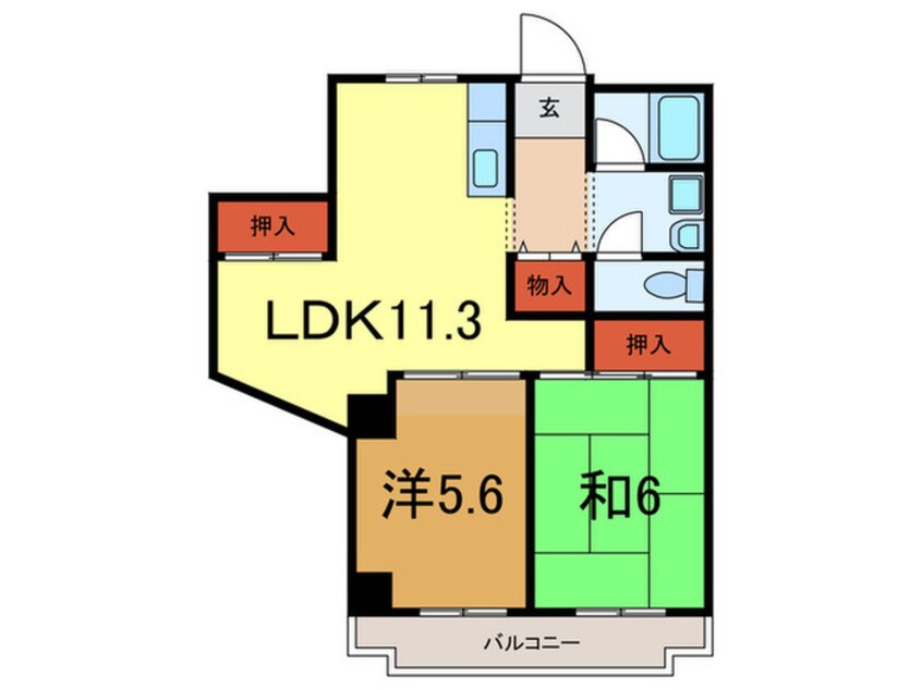 間取図 タウンハウス熊内