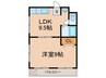 グランドハイム 1LDKの間取り