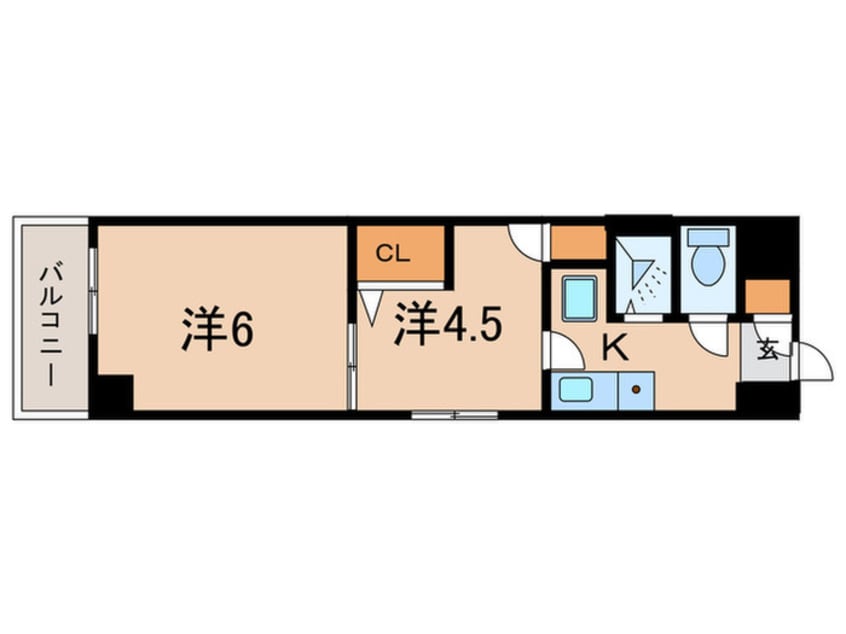 間取図 キャッスルコートⅡ(301)
