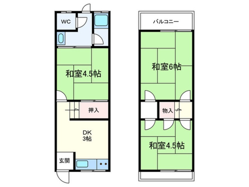 間取図 楠公リビング文化