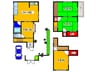 南余部戸建 4LDKの間取り