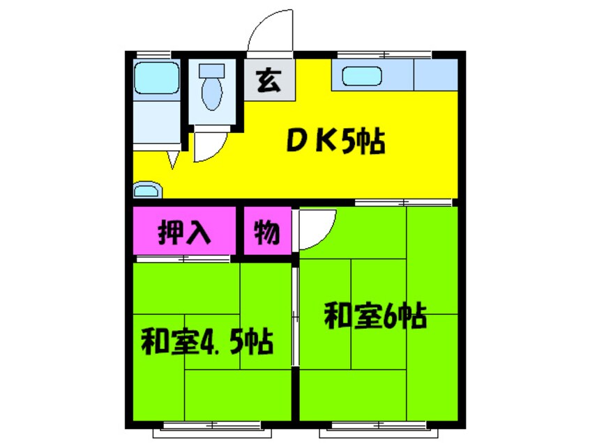 間取図 ハイツ山本Ａ棟・Ｂ棟