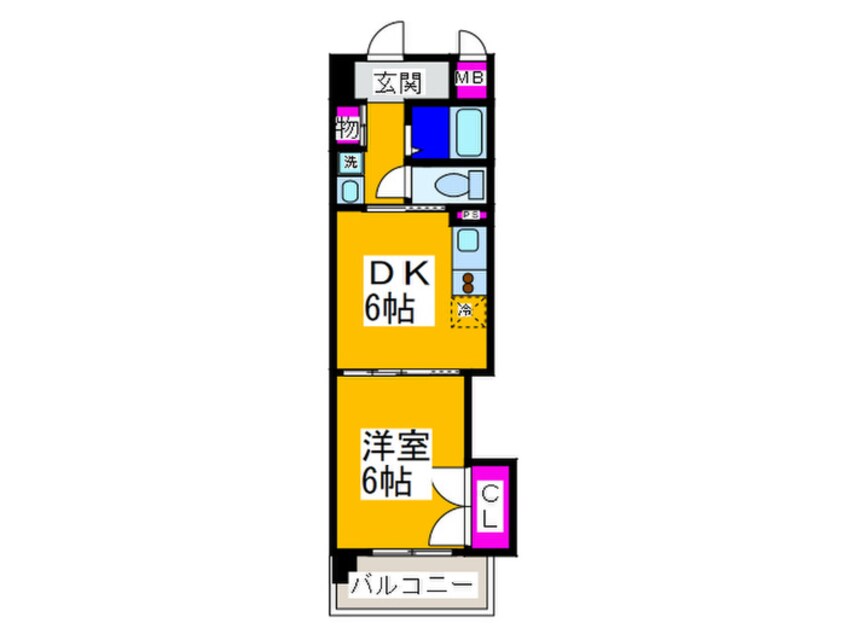 間取図 アンシャンテ中百舌鳥