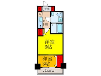 間取図 セレニテオズ北巽
