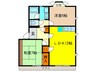 浜松園　松 2LDKの間取り
