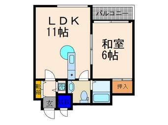 間取図 グラシオーズ芦刈山(204)