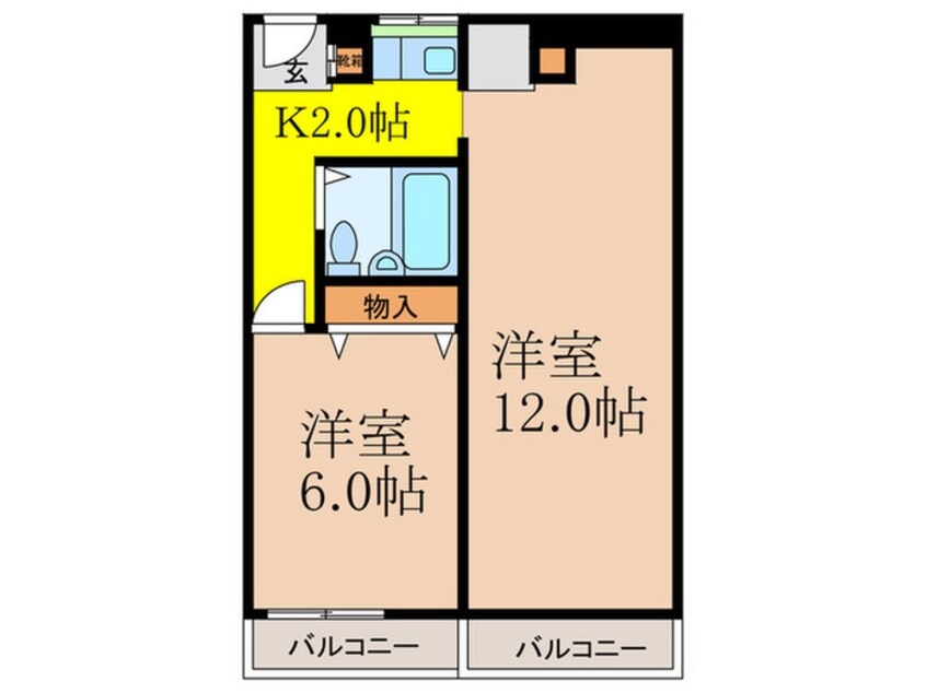 間取図 ネオコ-ポ都東棟