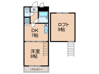 間取図 エイチ・ツーオー今川
