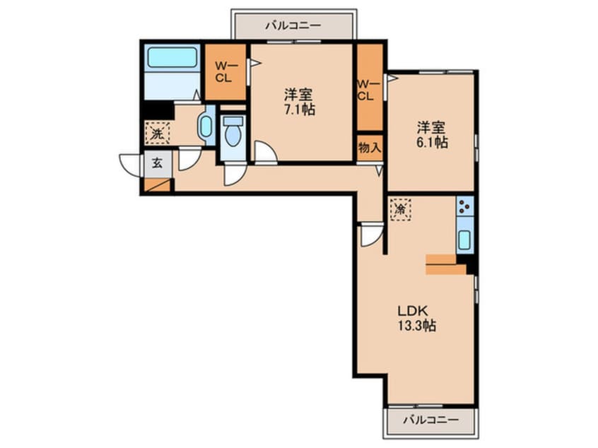 間取図 ルミエールMKⅡ