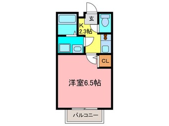 間取図 ヴェルドミ－ル栄根