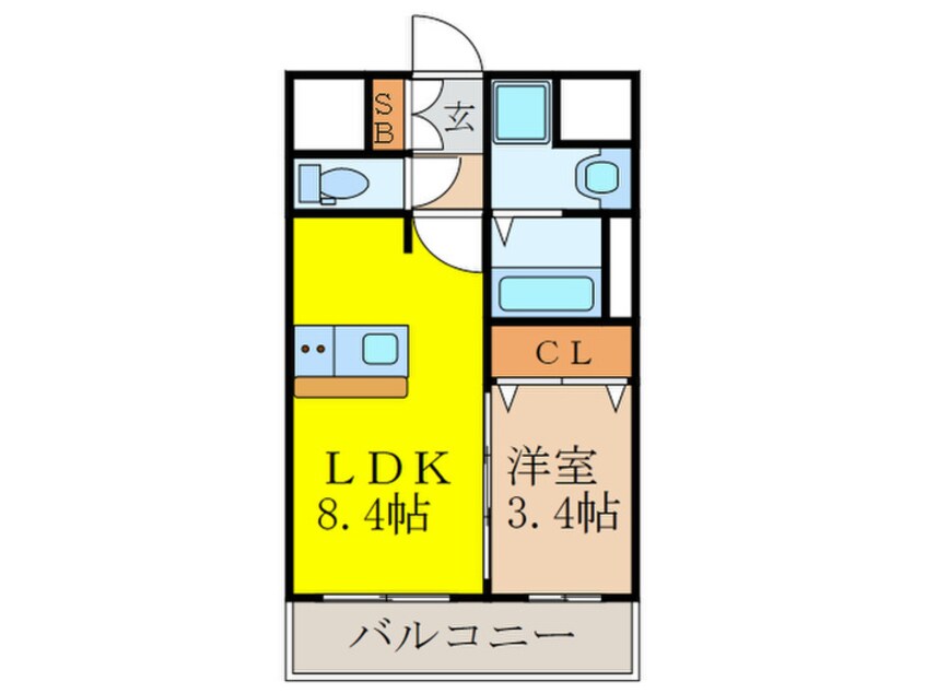 間取図 プレサンス新大阪ジェイズ(711)