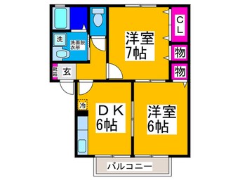 間取図 ガーデンハウス明正A棟