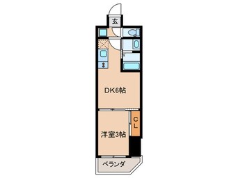 間取図 ｿﾙﾃﾗｽ四天王寺前夕陽ヶ丘