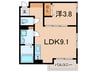 リブレメゾン西宮北口Ⅱ 1LDKの間取り