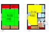 アパート石津 1DKの間取り