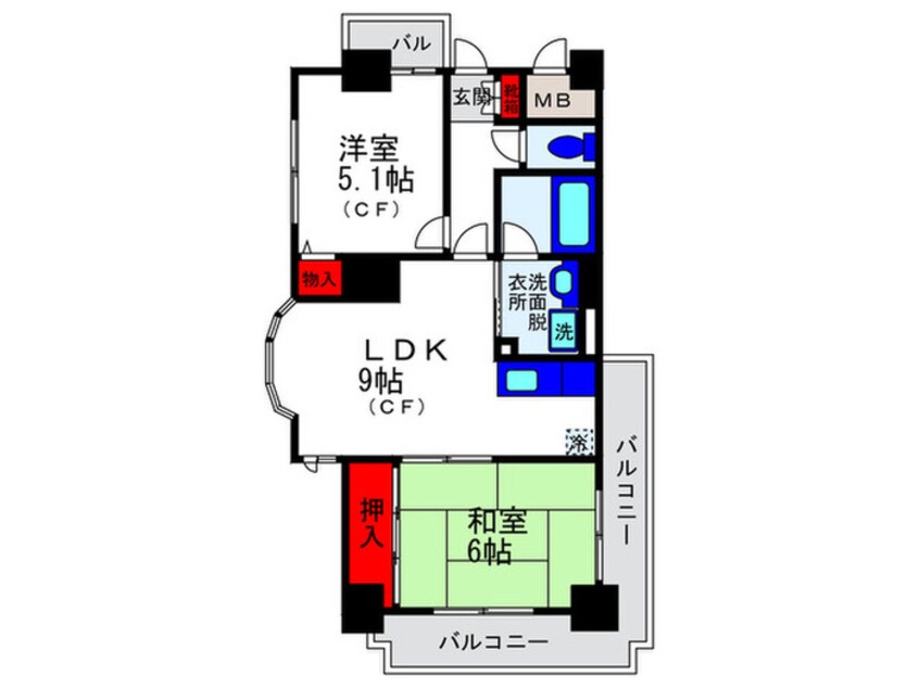 間取図 フェリーチェ豊中