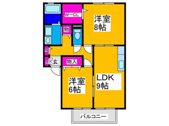 間取図 ガーデンハウス明正B棟