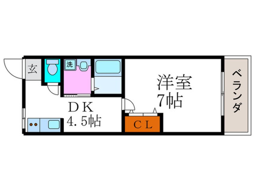 間取図 コーポラス中村