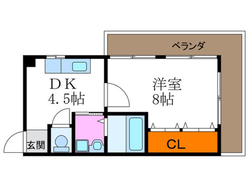 間取図 コーポラス中村