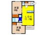 プレジール高取山町A棟 2LDKの間取り