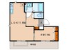 神戸６番館 1LDKの間取り