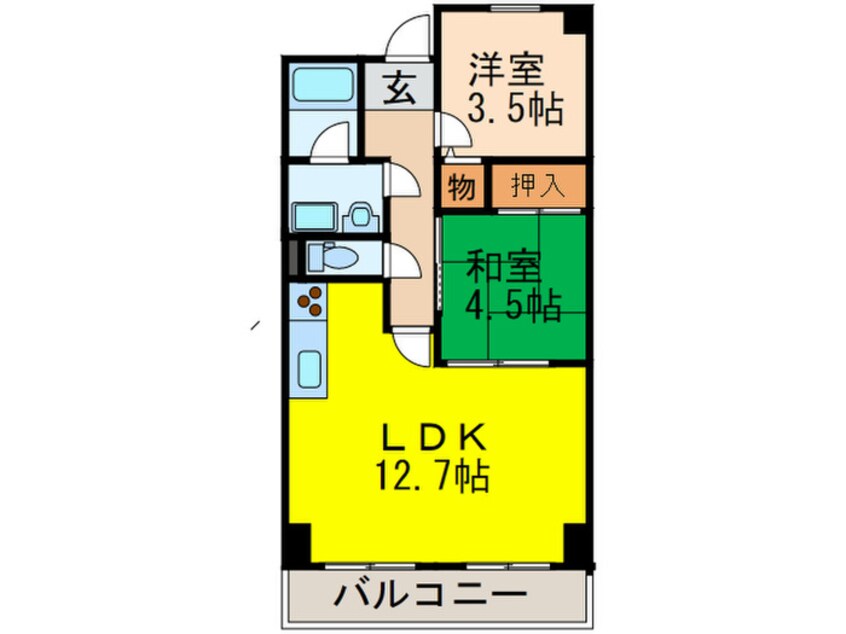 間取図 フロ－イント上長