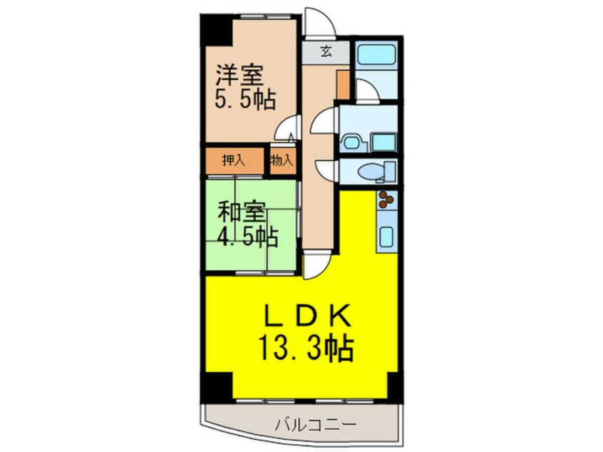 間取図 フロ－イント上長