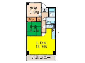 間取図 フロ－イント上長