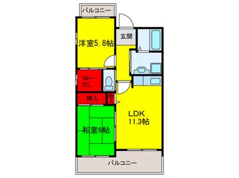 間取図 マルーン平野