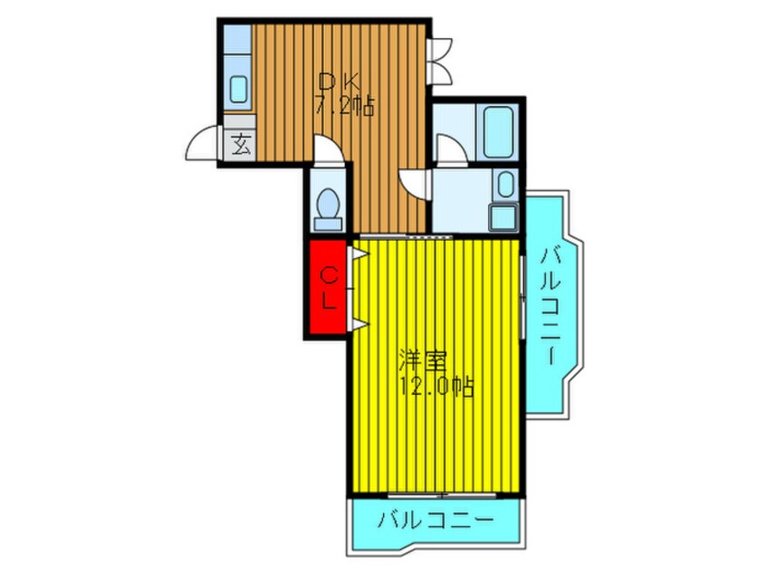 間取図 グリーンゲイブルスⅡ