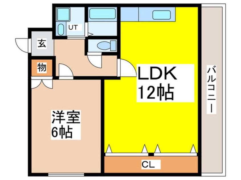 間取図 レバランス瓜破東