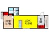 レユシールⅡ 1LDKの間取り