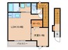 シャインパレス 1LDKの間取り