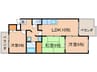 プルーリオン奥ノ坊 3LDKの間取り