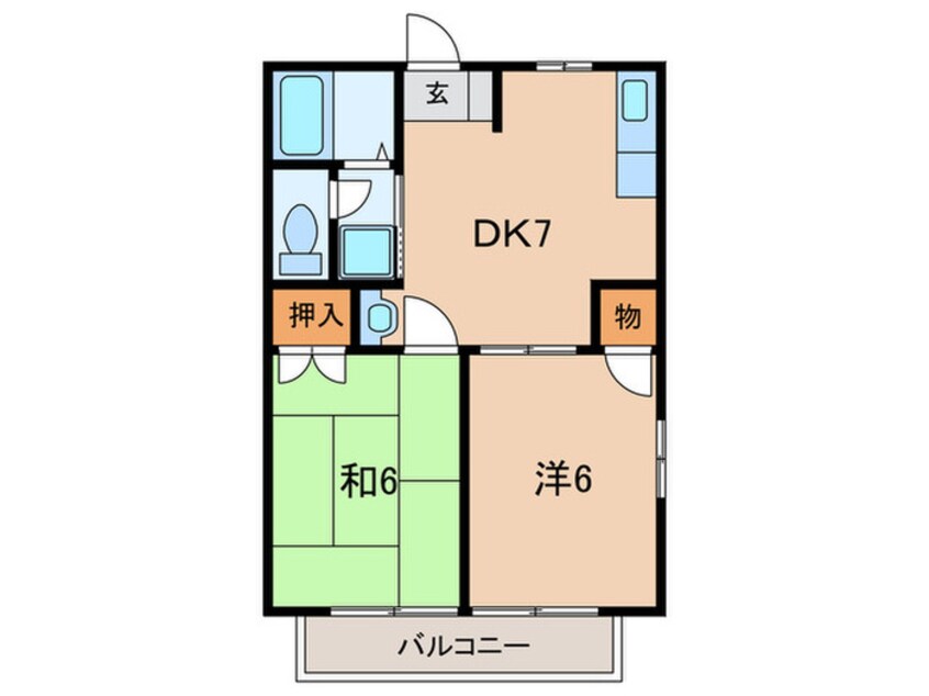 間取図 プラザ朝霧