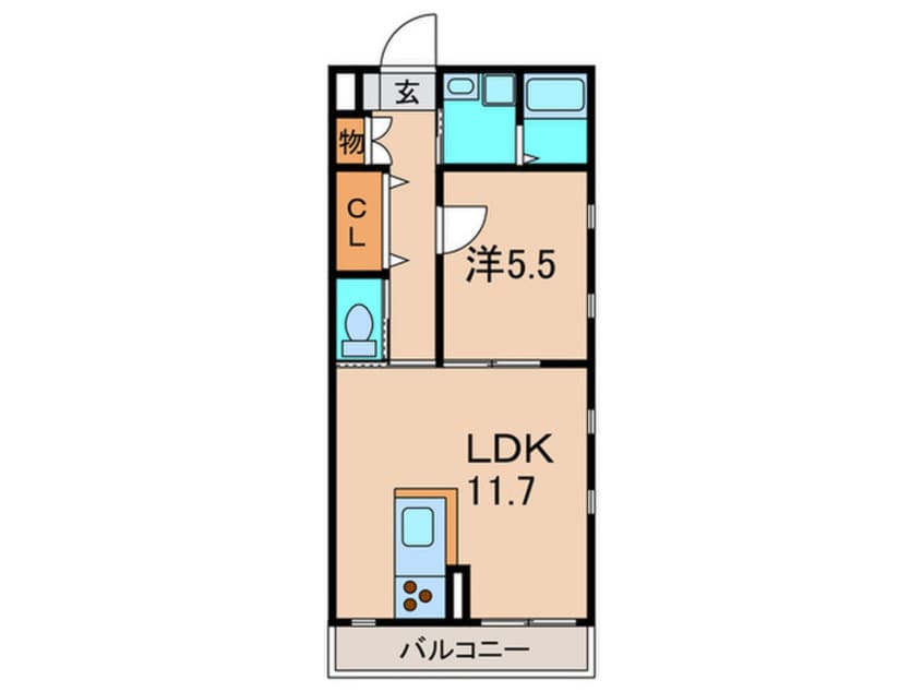 間取図 メゾン・ド・ミュリエ