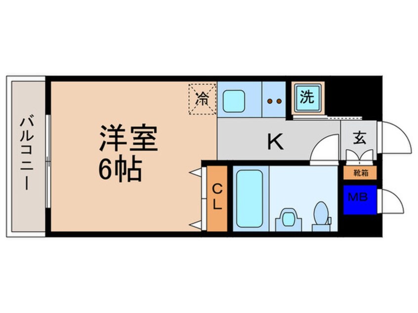 間取図 リ－ガル京都河原町(302)