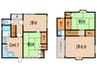 五色山7丁目戸建 4DKの間取り
