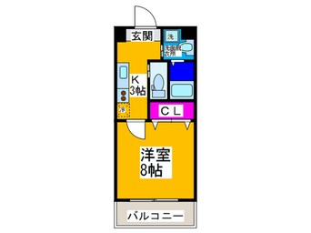 間取図 サンステ－ジ中百舌鳥