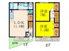 コム・ネージュ 2LDKの間取り