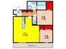 PALACE WEST千里丘　Ａ棟 2LDKの間取り