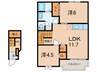 エルフランド 2LDKの間取り