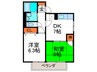 セジュ－ル悠 2DKの間取り