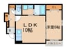 ソレイユヒルズ 1LDKの間取り