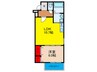 フジパレスさつき 1LDKの間取り