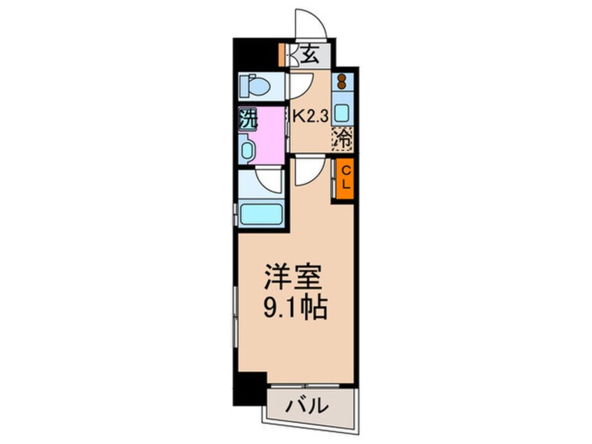 間取図 ベラジオ京都清水(401)