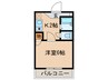 明光ハウス 1Kの間取り