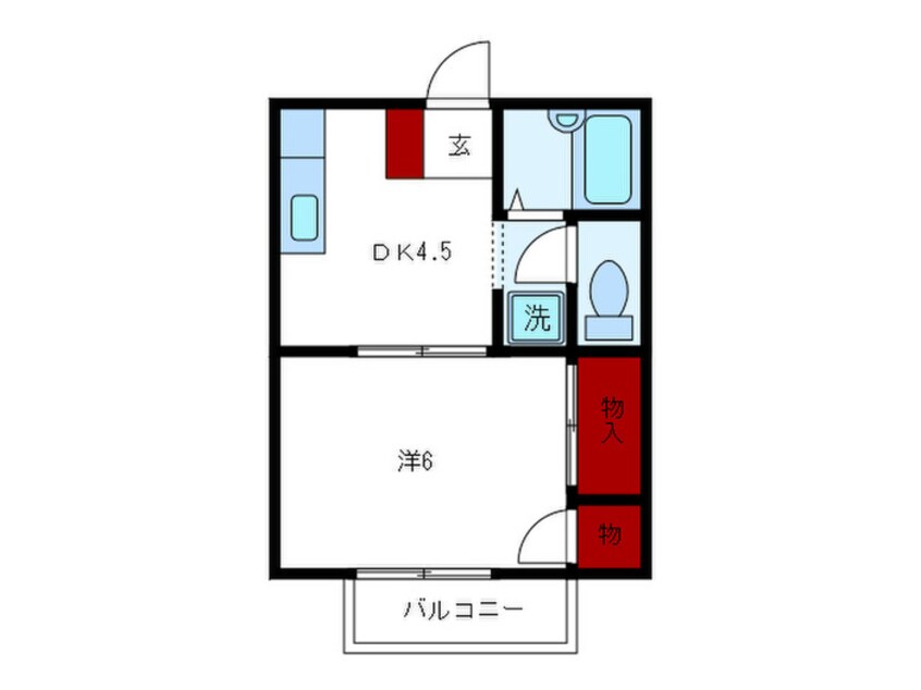 間取図 ヒルサイド山手